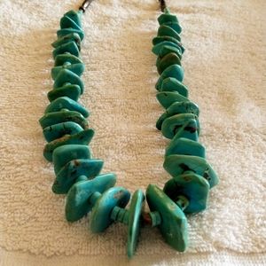 Turquoise nugget necklace